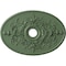 Ekena Millwork Alexa Medallion (Canopies up to 5 5/8"), 30 3/4"W x 21 1/4"H x 3 7/8"ID x 1 5/8"P, Athenian Green CM21X30ALAGF - alternate 1
